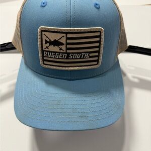 Rugged South Blue and Tan Trucker Hat